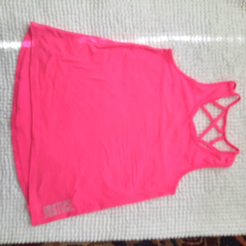 Pink Gitl Justice tank top